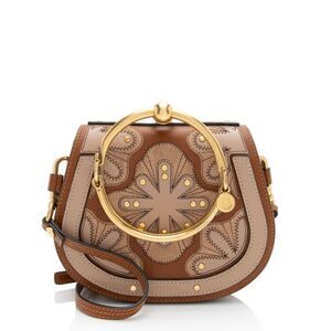 Chloe Calfskin Patchwork Nile Small Bracelet Bag